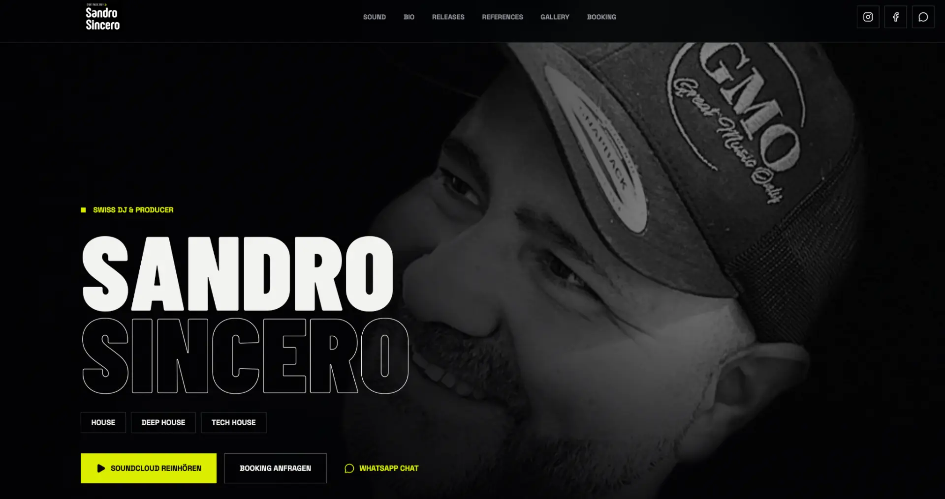 Website-Vorschau Sandro Sincero